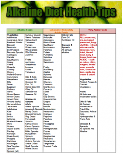 Acid Alkaline Foods List | Alkaline Diet Vitality